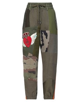 Dolce & Gabbana: Зелёные брюки 