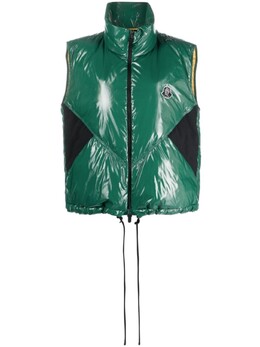 Moncler: Зелёный жилет 