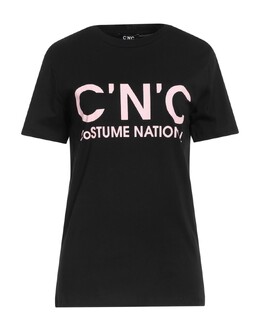 Costume National: Чёрная футболка 