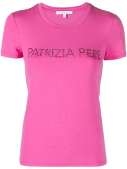 Patrizia Pepe: Розовая футболка  Essential
