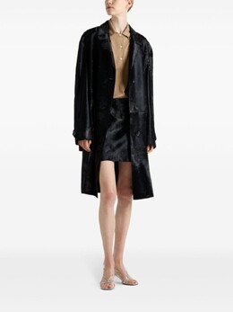 Prada: Кожаная юбка 