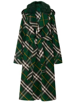 Burberry: Пальто в клетку 