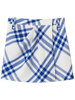 Burberry: Юбка в клетку 