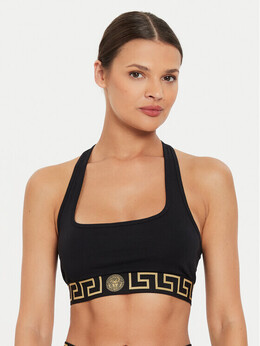 Versace: Чёрный бюстгальтер 