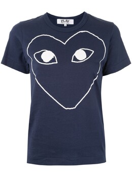 Comme Des Garçons Play: Синяя футболка 