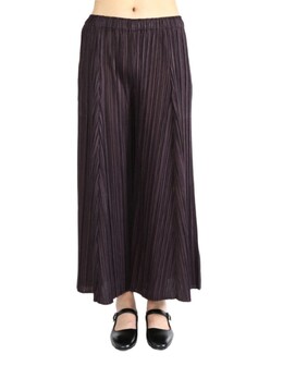 Pleats Please Issey Miyake: Коричневые брюки 