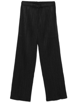Pleats Please Issey Miyake: Чёрные брюки 