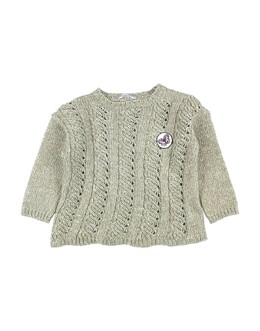 Ermanno Scervino Junior: Зелёный свитер 