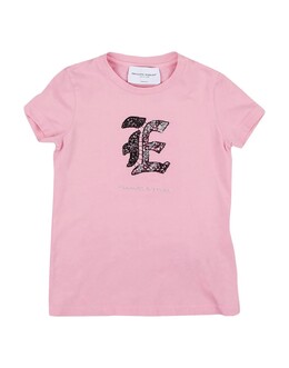 Ermanno Scervino Junior: Розовая футболка 