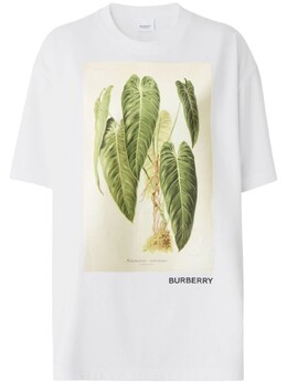 Burberry: Футболка с принтом 
