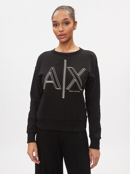 Armani Exchange: Чёрная толстовка 