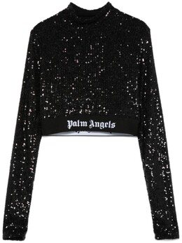 Palm Angels: Топ с пайетками 
