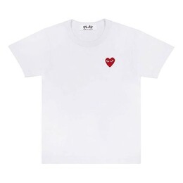 Comme Des Garçons Play: Белая футболка  Play