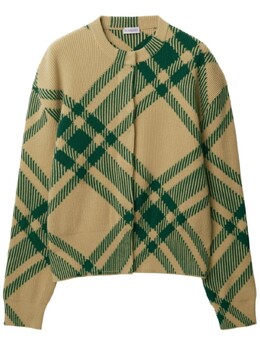 Burberry: Кардиган в клетку 
