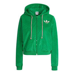 Adidas: Куртка  Adicolor из велюра