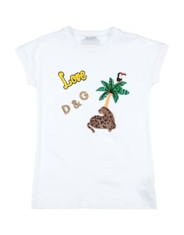 Dolce & Gabbana: Белая футболка 