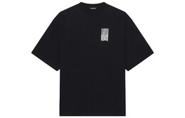 Balenciaga: Чёрная футболка 