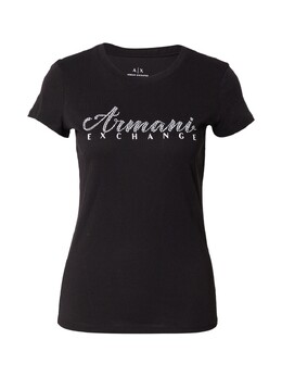 Armani Exchange: Чёрная рубашка 