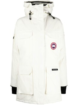 Canada Goose: Белый пуховик 