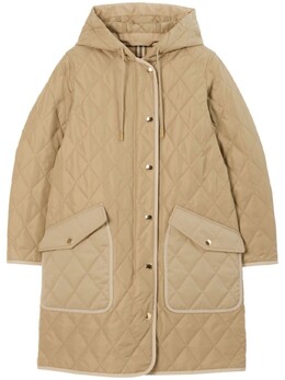 Burberry: Стёганое пальто 
