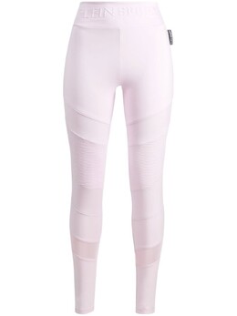 Plein Sport: Фиолетовые легинсы 