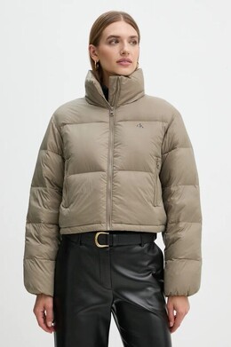 Calvin Klein Jeans: Зелёный пуховик 