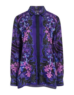 Versace: Фиолетовая рубашка 