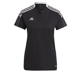 Adidas: Чёрная рубашка  Tiro