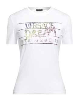 Versace: Белая футболка 