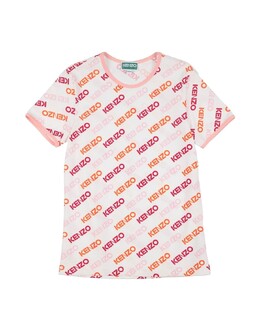 Kenzo Kids: Белая футболка 