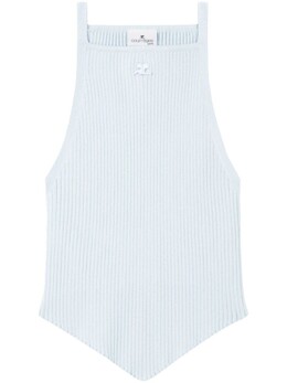 Courreges: Синий топ 