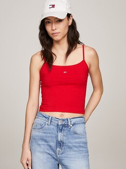 Tommy Hilfiger: Красный топ 
