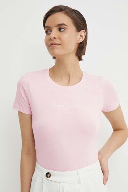 Pepe Jeans: Розовая футболка 