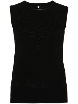 Ermanno Scervino: Топ с вышивкой 