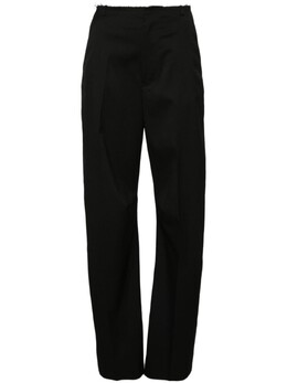 MM6 Maison Margiela: Чёрные брюки 