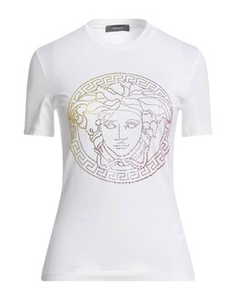Versace: Белая футболка 