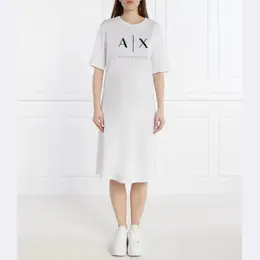 Armani Exchange: Белое платье 