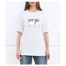 Armani Exchange: Белая футболка 
