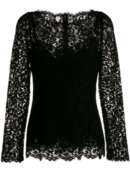Dolce & Gabbana: Кружевная блуза 