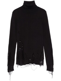 MM6 Maison Margiela: Чёрный свитер 