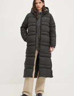 Tommy Jeans: Чёрная куртка 
