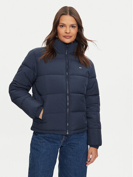 Tommy Jeans: Синий пуховик 
