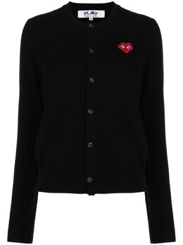Comme Des Garçons Play: Чёрный кардиган 
