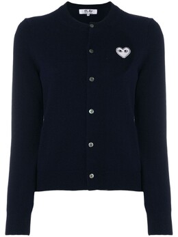 Comme Des Garçons Play: Синий кардиган 