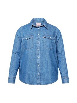 Levi's: Синяя блуза 