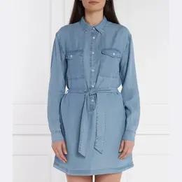 Pepe Jeans London: Платье с поясом 