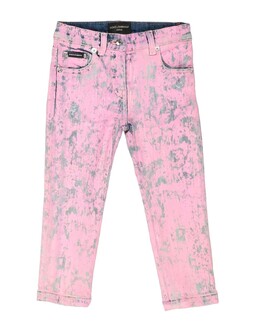 Dolce & Gabbana: Розовые джинсы 