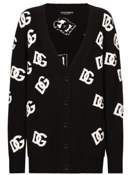 Dolce & Gabbana: Чёрный кардиган 