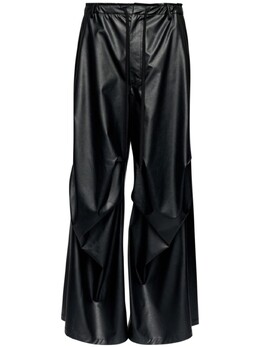 MM6 Maison Margiela: Чёрные брюки 