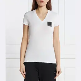 Armani Exchange: Белая футболка 